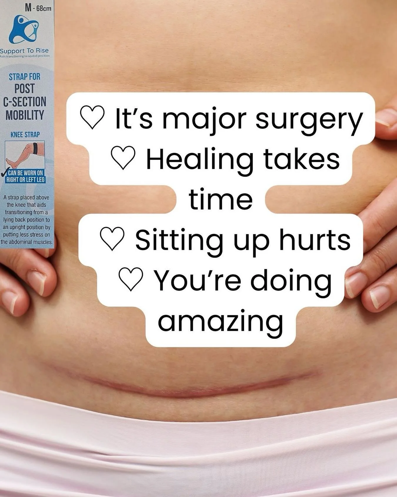 Things nobody tells C-section mums.

Support To Rise helps you move gently while you heal.

#csection #fourthtrimester #pregnancy #mums #birth #csectionrecovery