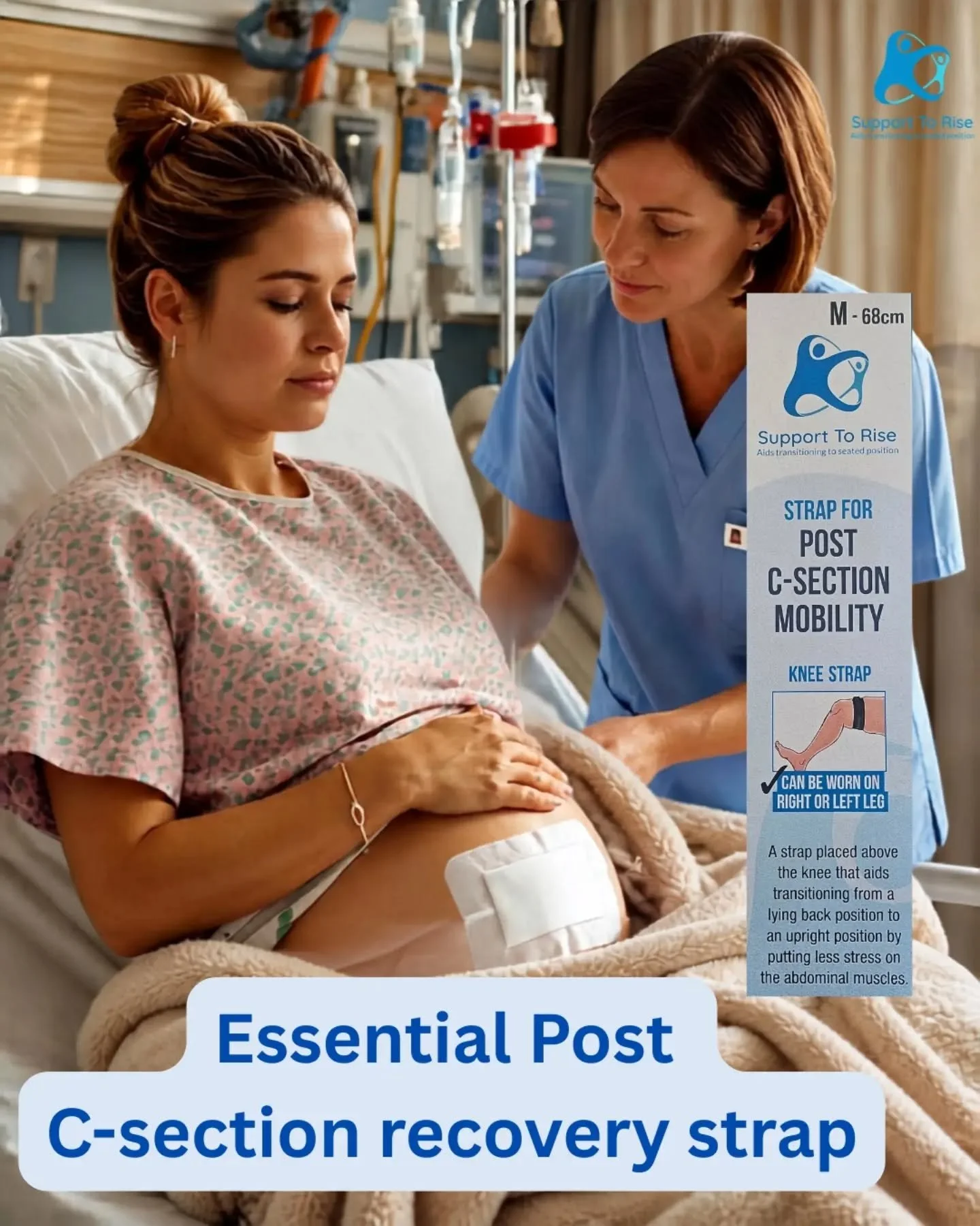 Get your strap for post c-section mobility. This strap will help you rise up post c-section with less stress on your abdominal muscles.

Available at www.supporttorise.ie

#csection #csectionrecovery #postpartum #emergencycsection #electivecsection