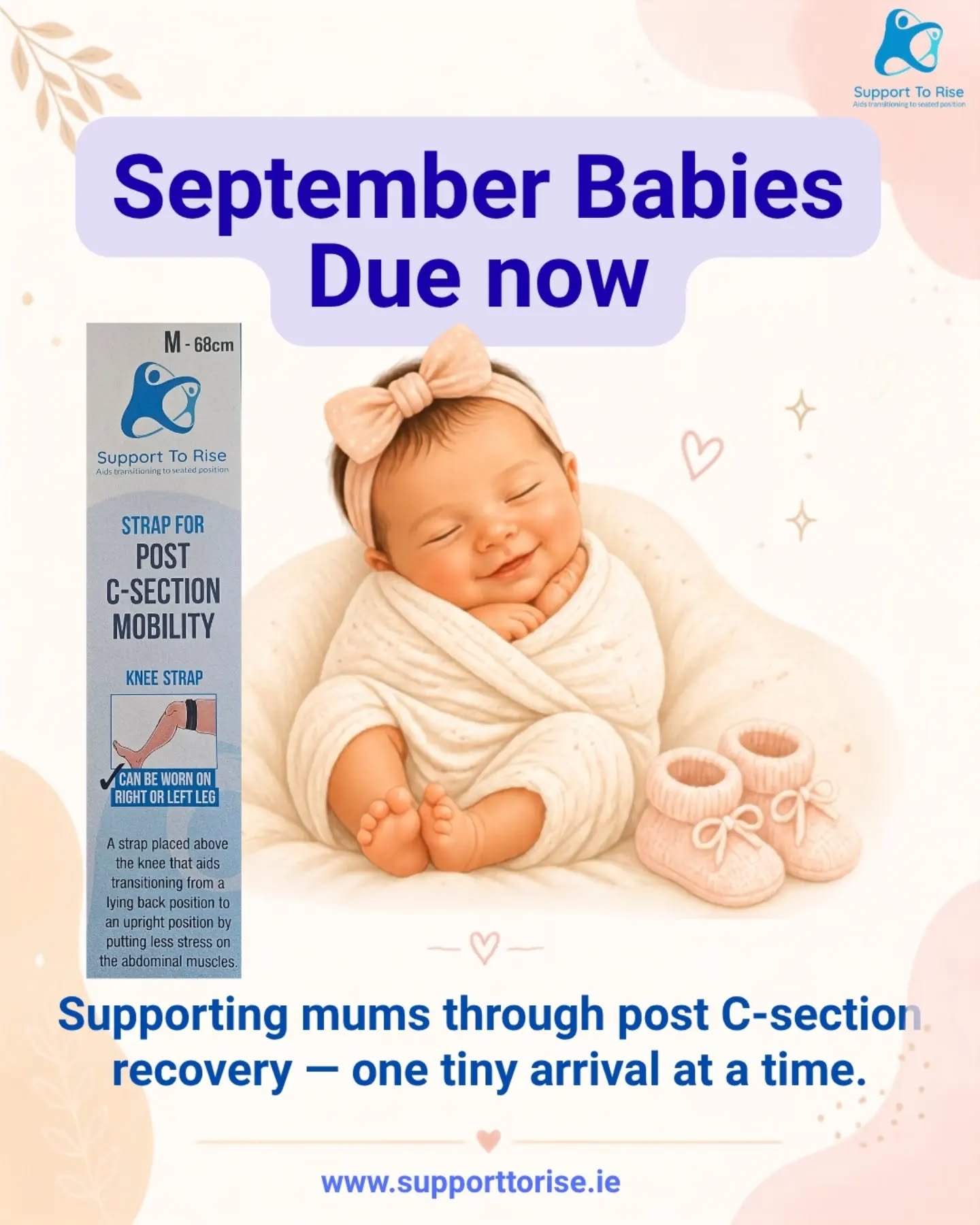 Due your baby in September 2026? The wait is over. It's finally your month! 
Be prepared and pack the essential items in your baby hospital bag. 
This strap for post c-section mobility is a must-have item in case you have a C-section.

#csection #pos