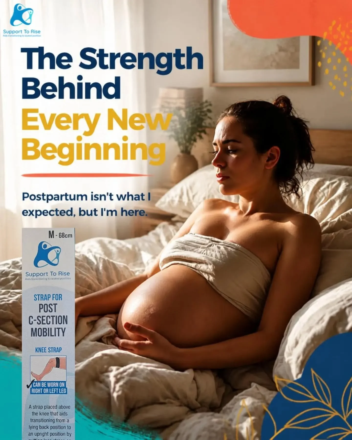 Get your strap for post c-section mobility. This strap will help you rise up post c-section with less stress on your abdominal muscles.

Available at www.supporttorise.ie

#csection #csectionrecovery #postpartum #emergencycsection #electivecsection