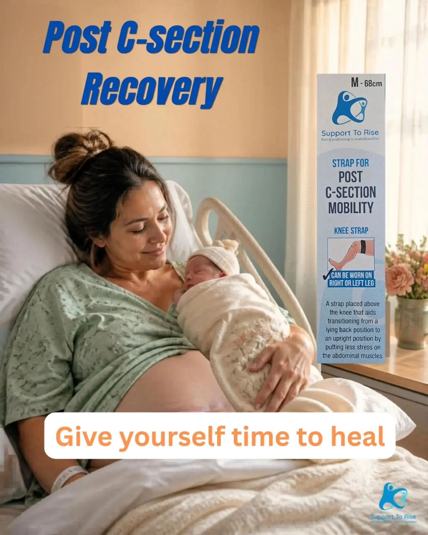Get your strap for post c-section mobility. This strap will help you rise up post c-section with less stress on your abdominal muscles.

Available at www.supporttorise.ie

#csection #csectionrecovery #postpartum #electivecsection #emergencycsection
