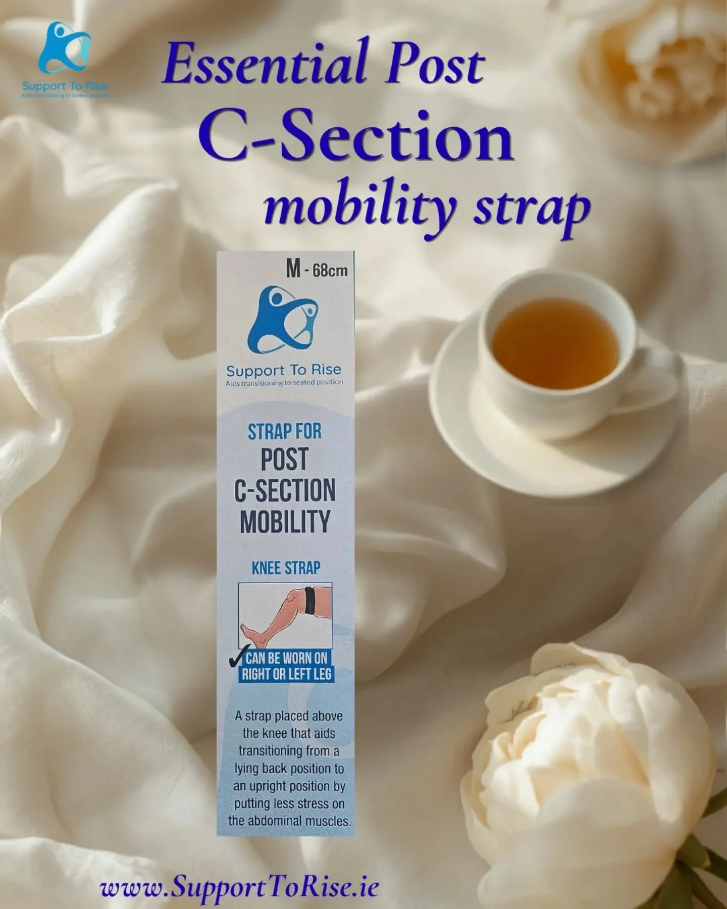 Get your strap for post c-section mobility. This strap will help you rise up post c-section with less stress on your abdominal muscles.

Available at www.supporttorise.ie

#csection #csectionrecovery #postpartum #emergencycsection #electivecsection