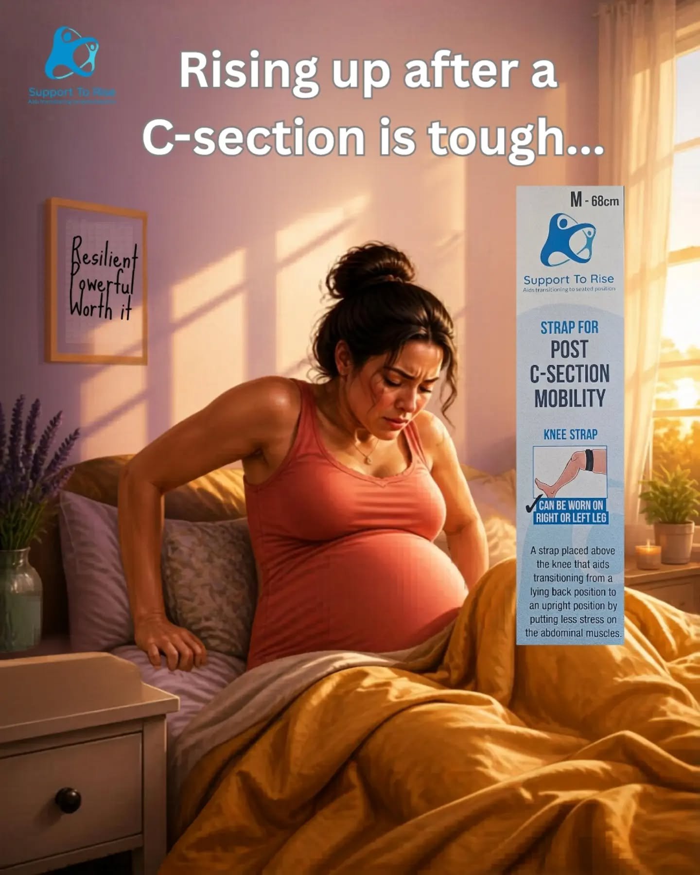 Get your strap for post c-section mobility. This strap will help you rise up post c-section with less stress on your abdominal muscles.

Available at www.supporttorise.ie

#csection #csectionrecovery #postpartum #emergencycsection #electivecsection