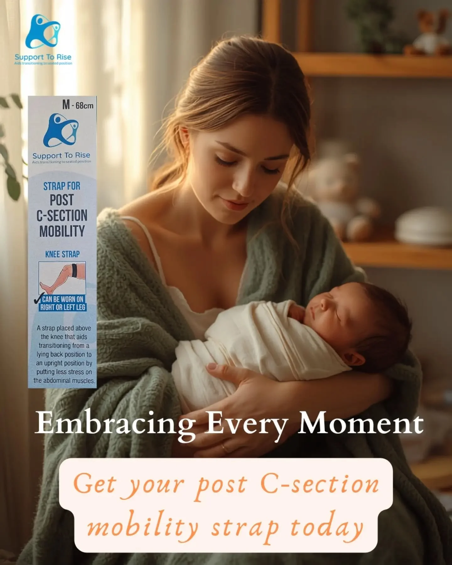 Get your strap for post c-section mobility. This strap will help you rise up post c-section with less stress on your abdominal muscles.

Available at www.supporttorise.ie

#csection #csectionrecovery #postpartum #emergencycsection #electivecsection