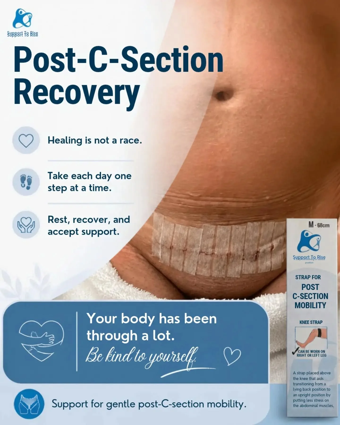 Get your strap for post c-section mobility. This strap will help you rise up post c-section with less stress on your abdominal muscles.

Available at www.supporttorise.ie

#csection #csectionrecovery #postpartum #emergencycsection #electivecsection