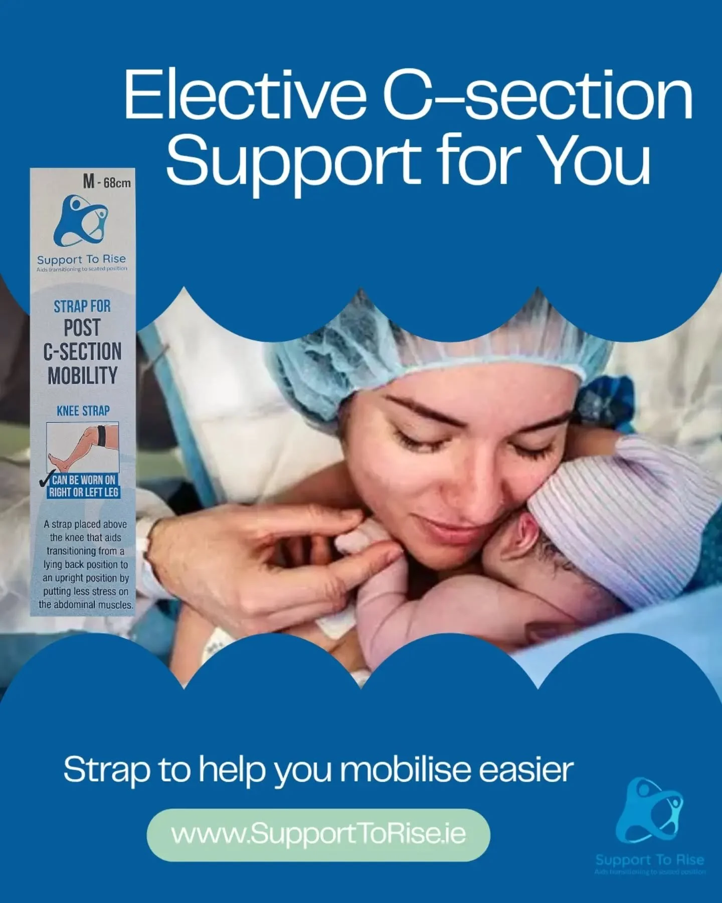 Get your strap for post c-section mobility. This strap will help you rise up post c-section with less stress on your abdominal muscles.

Available at www.supporttorise.ie

#csection #csectionrecovery #postpartum #emergencycsection #electivecsection