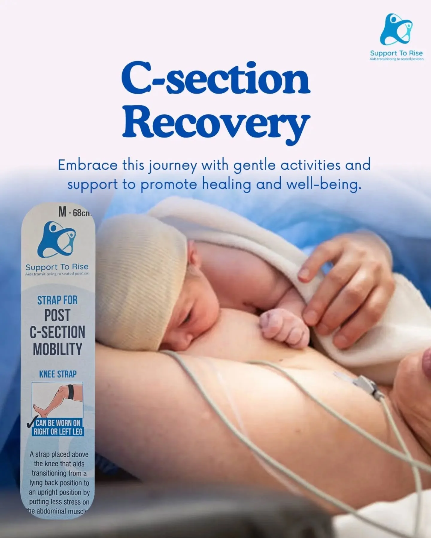 Get your strap for post c-section mobility. This strap will help you rise up post c-section with less stress on your abdominal muscles.

Available at www.supporttorise.ie

#csection #csectionrecovery #postpartum #emergencycsection #electivecsection
