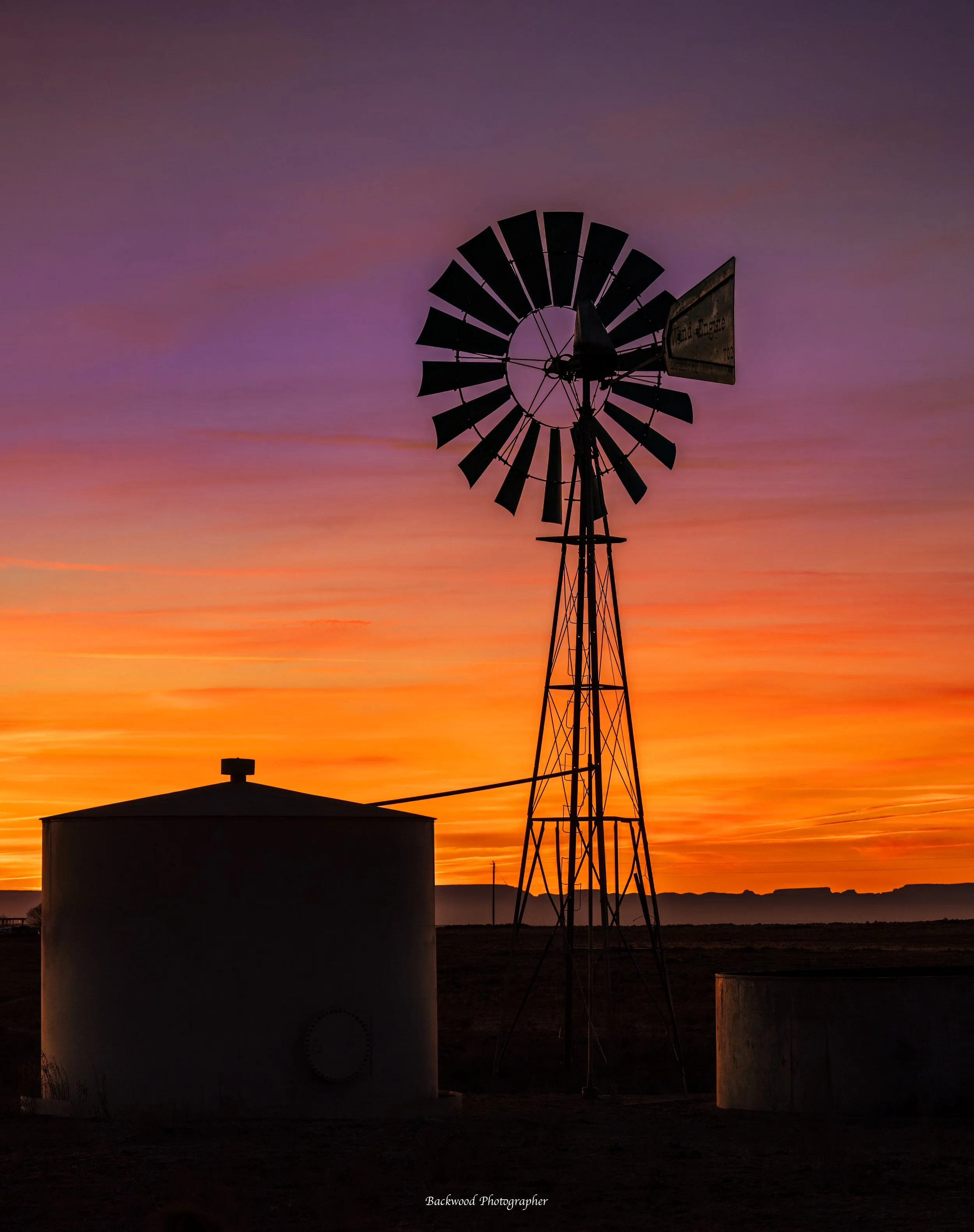Windmill Sunset