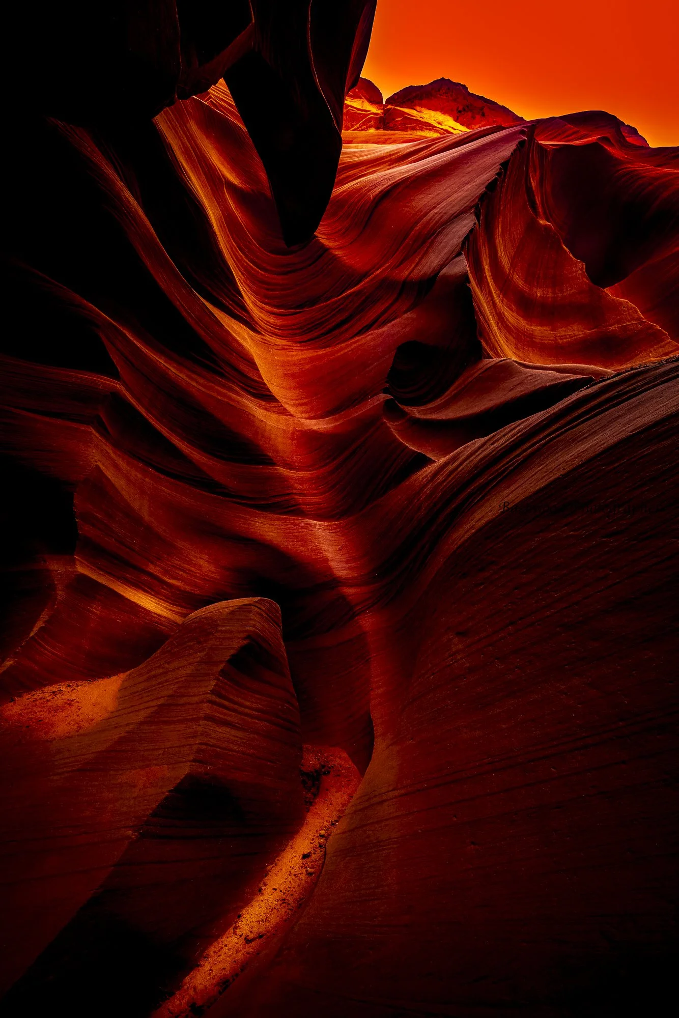 Firey Antelope Canyon