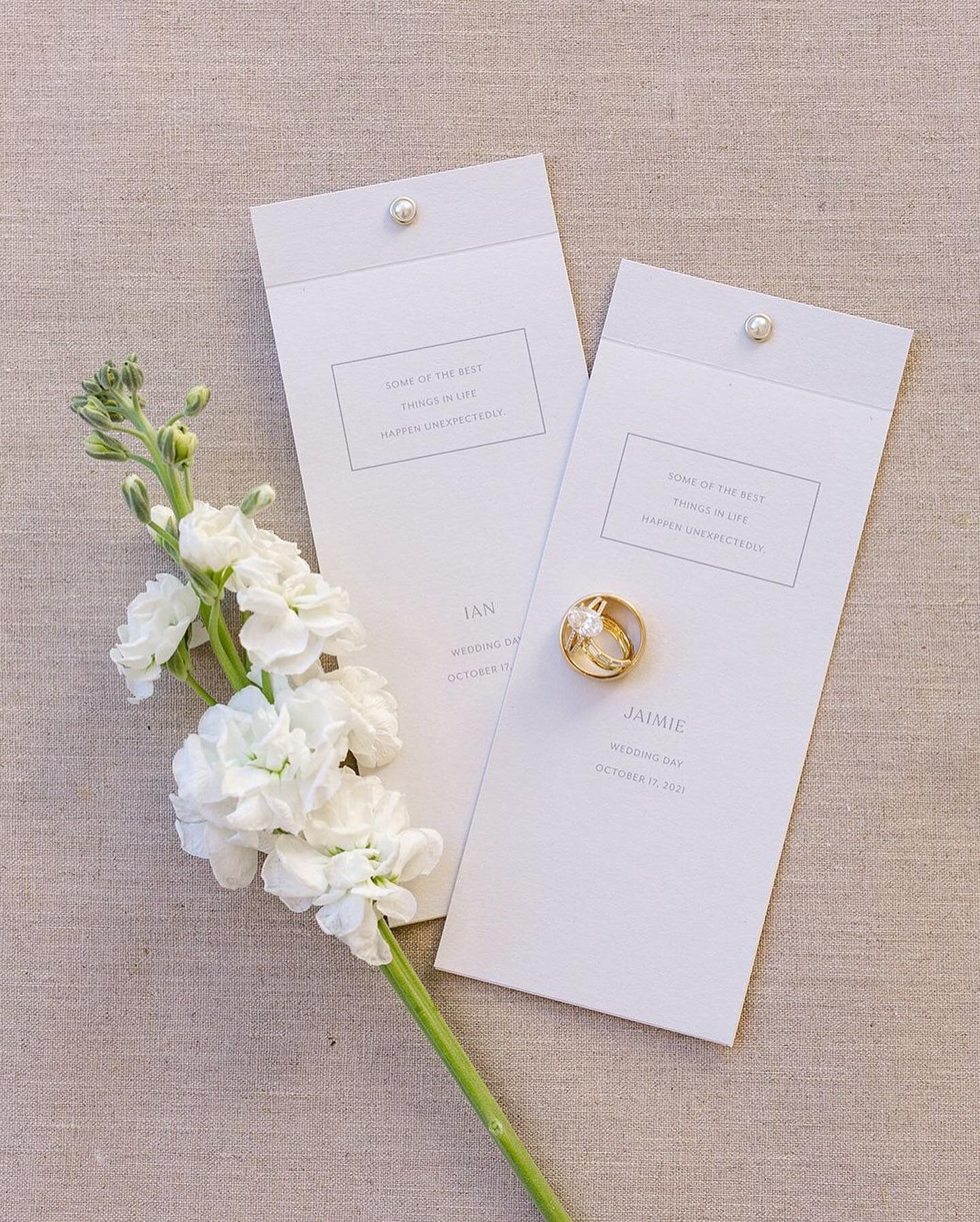 We designed slender menus with a seating card on top, personalized with each guests name. Little pearl brads were used to keep the name card and menu together. 

Event Coordinator- @unoaked.events
Venue- @fivecrownsrestaurant
Photographer- @rachelste