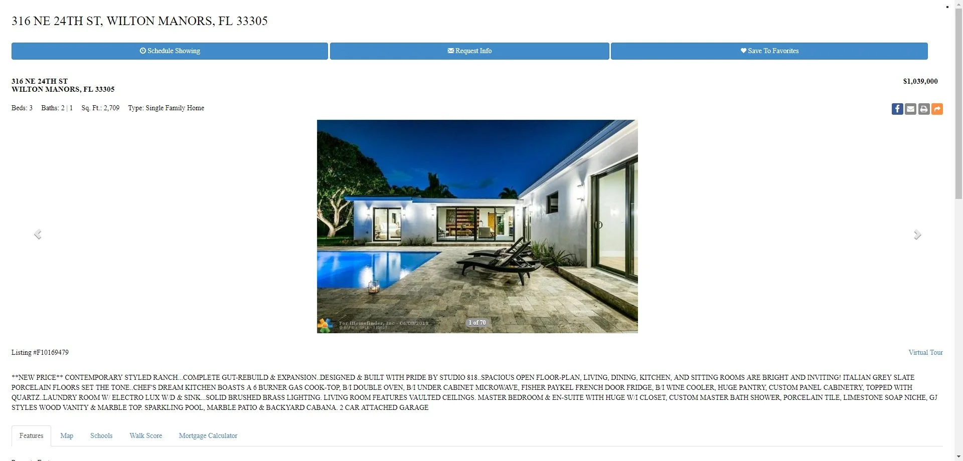 real estate listing page