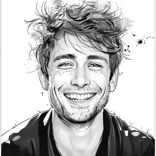 Polyvagal story. Bob: a young man, smiling.