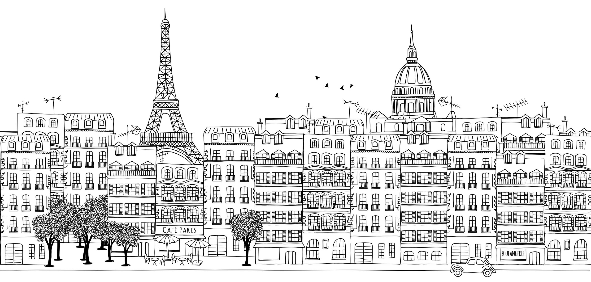 Paris: Schematic view of the city