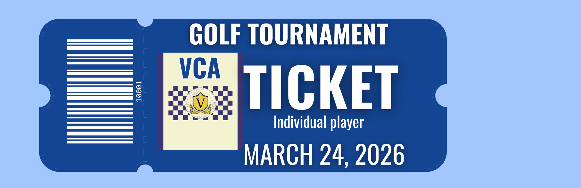 Golf Tournament Player Ticket- 1 Player