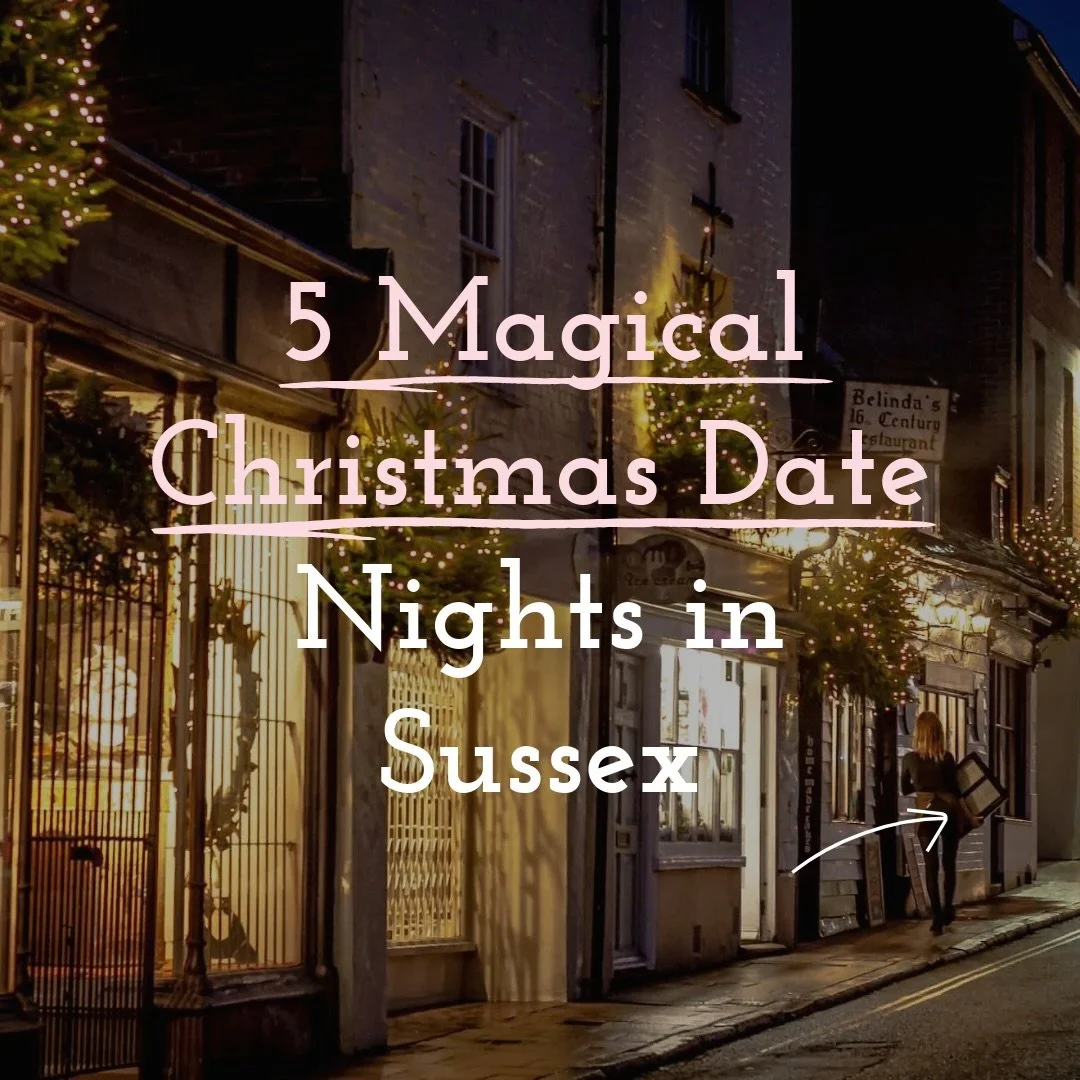 5 Magical Christmas Date Nights In Sussex 
🎅Glow Wild, @wakehurst_kew 
🧑&zwj;🎄Festive Afternoon Tea, @south_lodge 
🎅Winter Dinner Series, @tinwoodestatevineyard 
🧑&zwj;🎄Carols By Candlelight, @hshotels 
🎅Leonardslee Lights, @leonardsleelights 