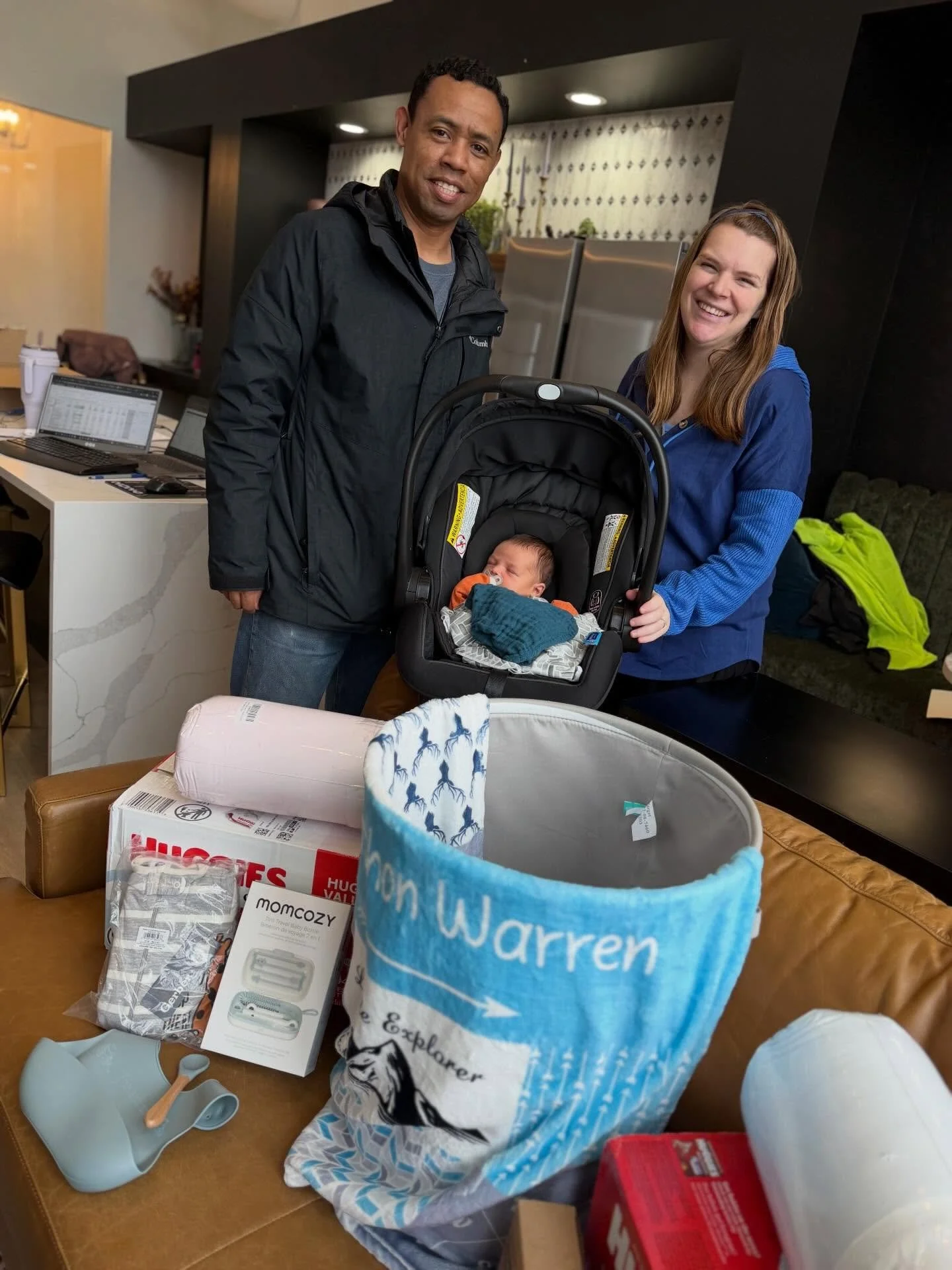 Welcome to the big world, baby Jonathon! Congratulations to his amazing parents&mdash;we are so incredibly happy for your beautiful family. We couldn&rsquo;t resist bringing a few baby essentials to help celebrate your newest little bundle of joy! 👶