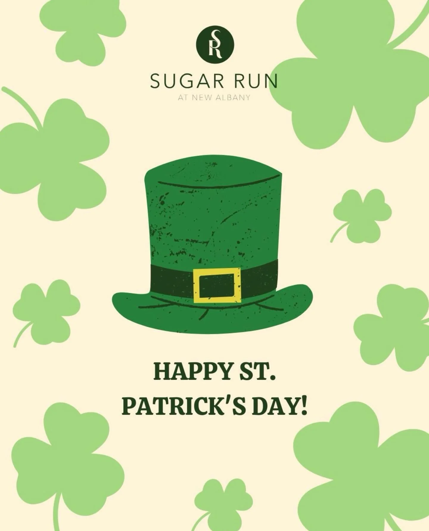 Happy St. Patrick&rsquo;s Day from all of us at Sugar Run! ☘️
Wishing everyone a day filled with luck, laughter, and a little extra green spirit. 💚