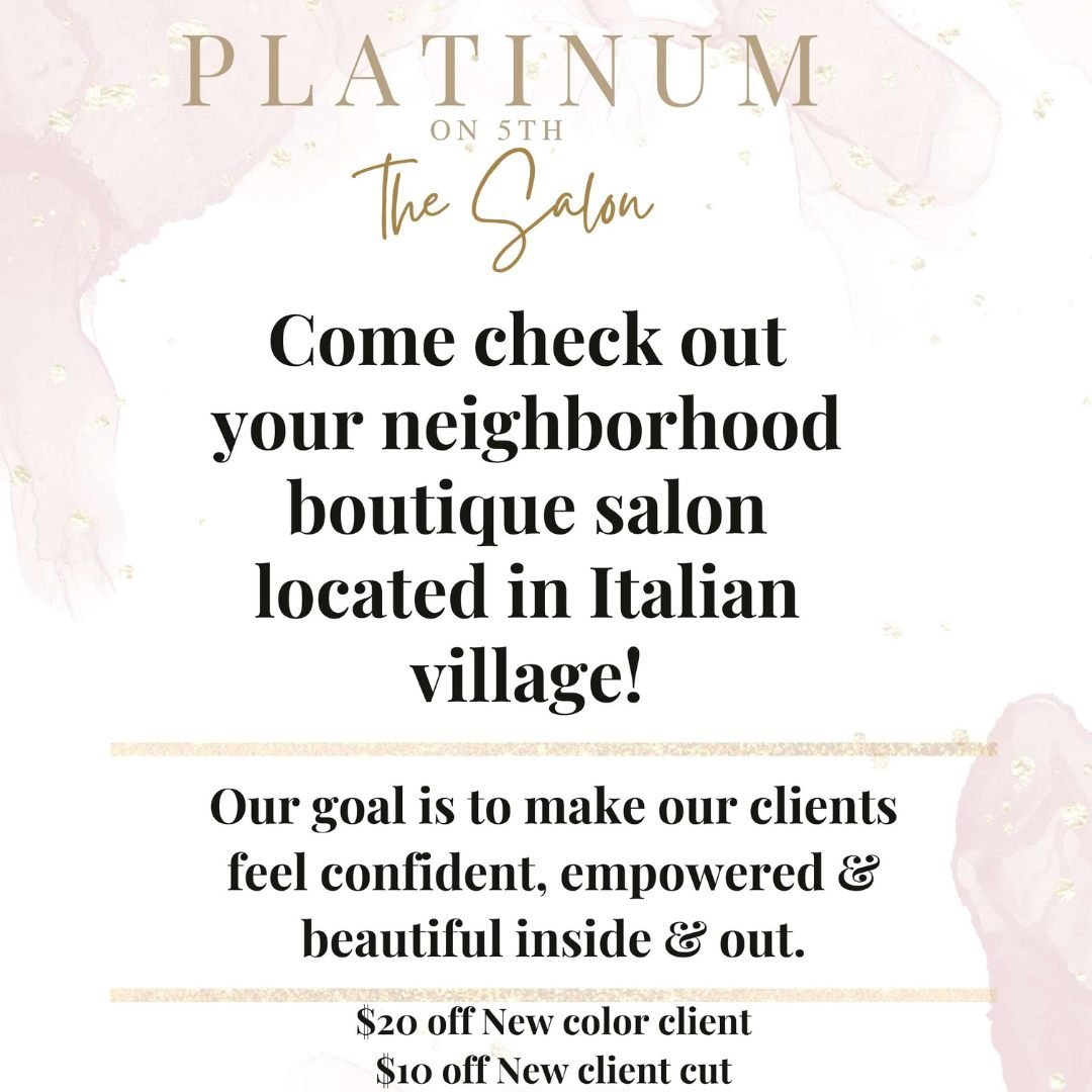 Ready for your ultimate summer glow up? Our friends over at Platinum on 5th are offering residents $20 off new color clients and $10 off new cut clients. Head to their website at www.platinumon5th.com to learn more about their services! 💇&zwj;♀️✨

#