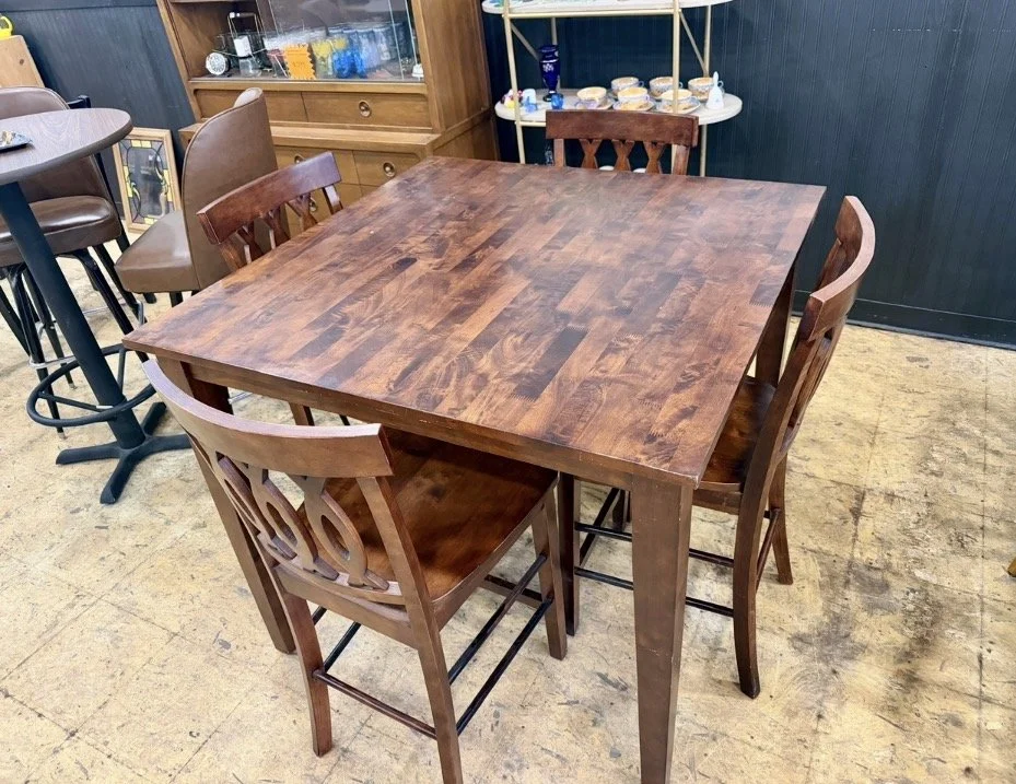 High top dining set 4 chairs