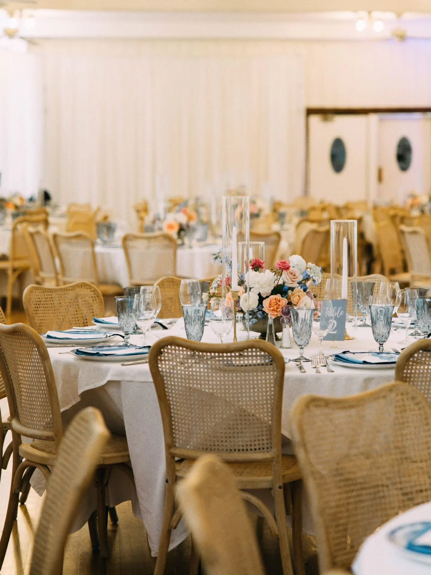 Upgrading chairs to a style that better suits your aesthetic and the overall vibe of your day is one of the most impactful ways to transform any space. Add full room drapery to really complete the look!
Check out www.kayware.com for our chair styles 