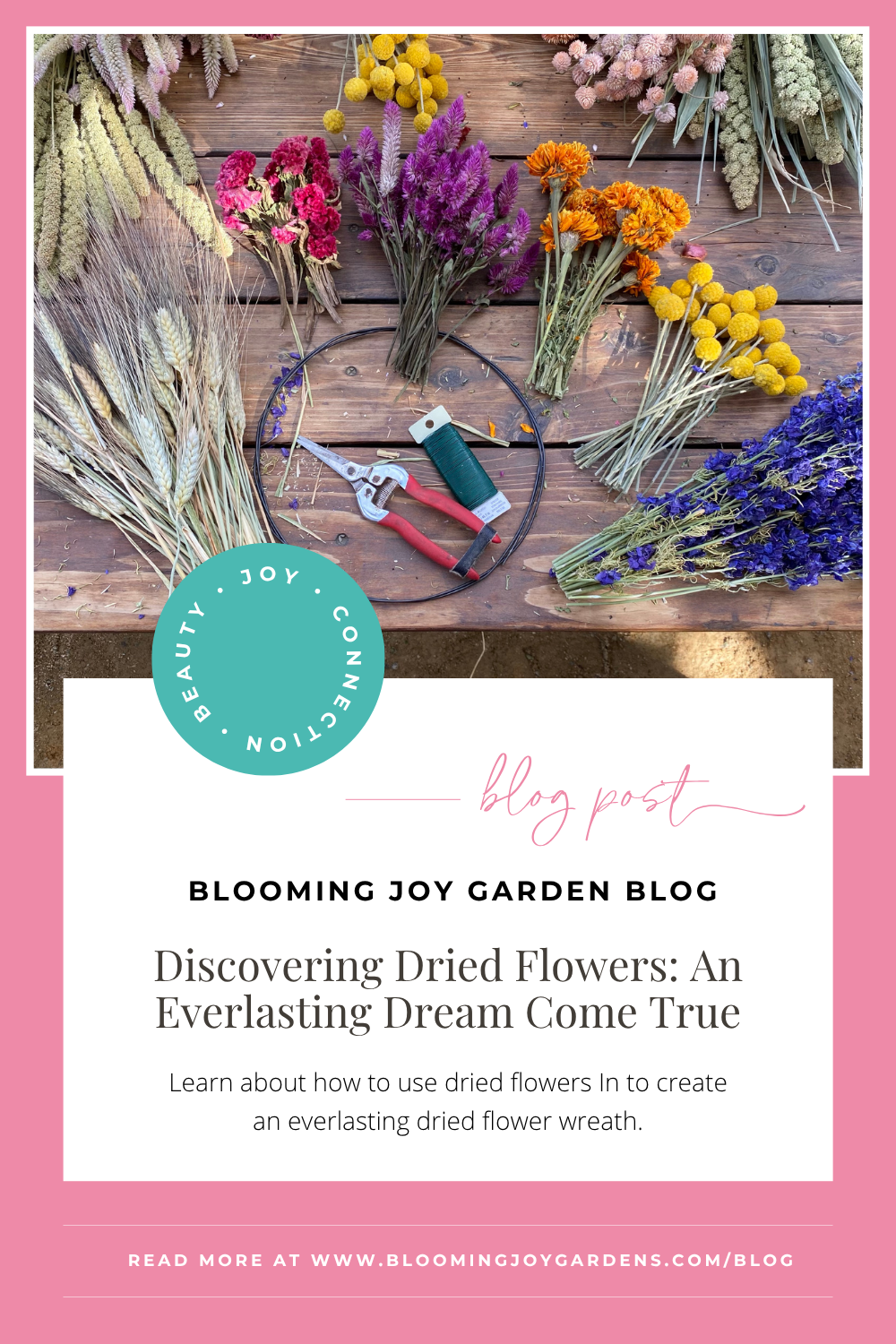 Discovering Dried Flowers:  An Everlasting Dream Come True