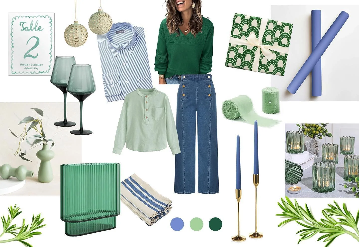 It&rsquo;s that time of year! Yes, I plan my holiday colors now. I start with our Christmas card photo outfits (that we take in October) and then think through wrapping paper and decor. This is how I am. I can help you plan your holiday vibe as well.