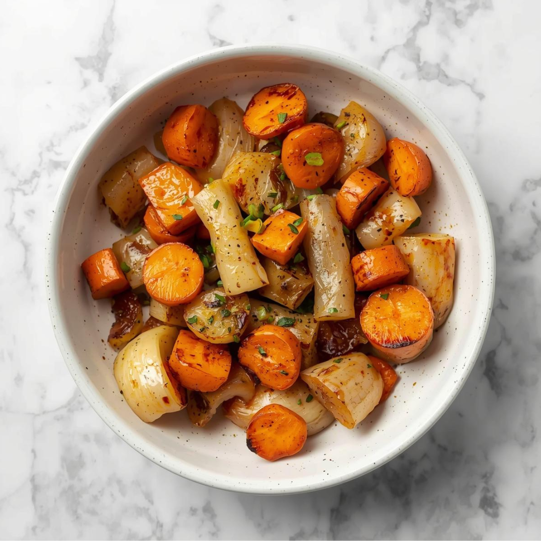 Roasted Root Vegetables with Lemon, Garlic, and Herbs