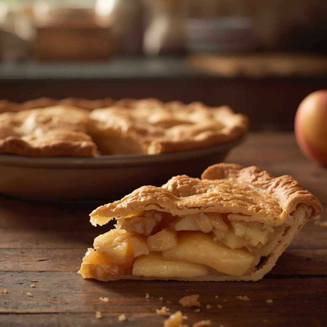 Classic Apple Pie with Pear Balsamic Glaze