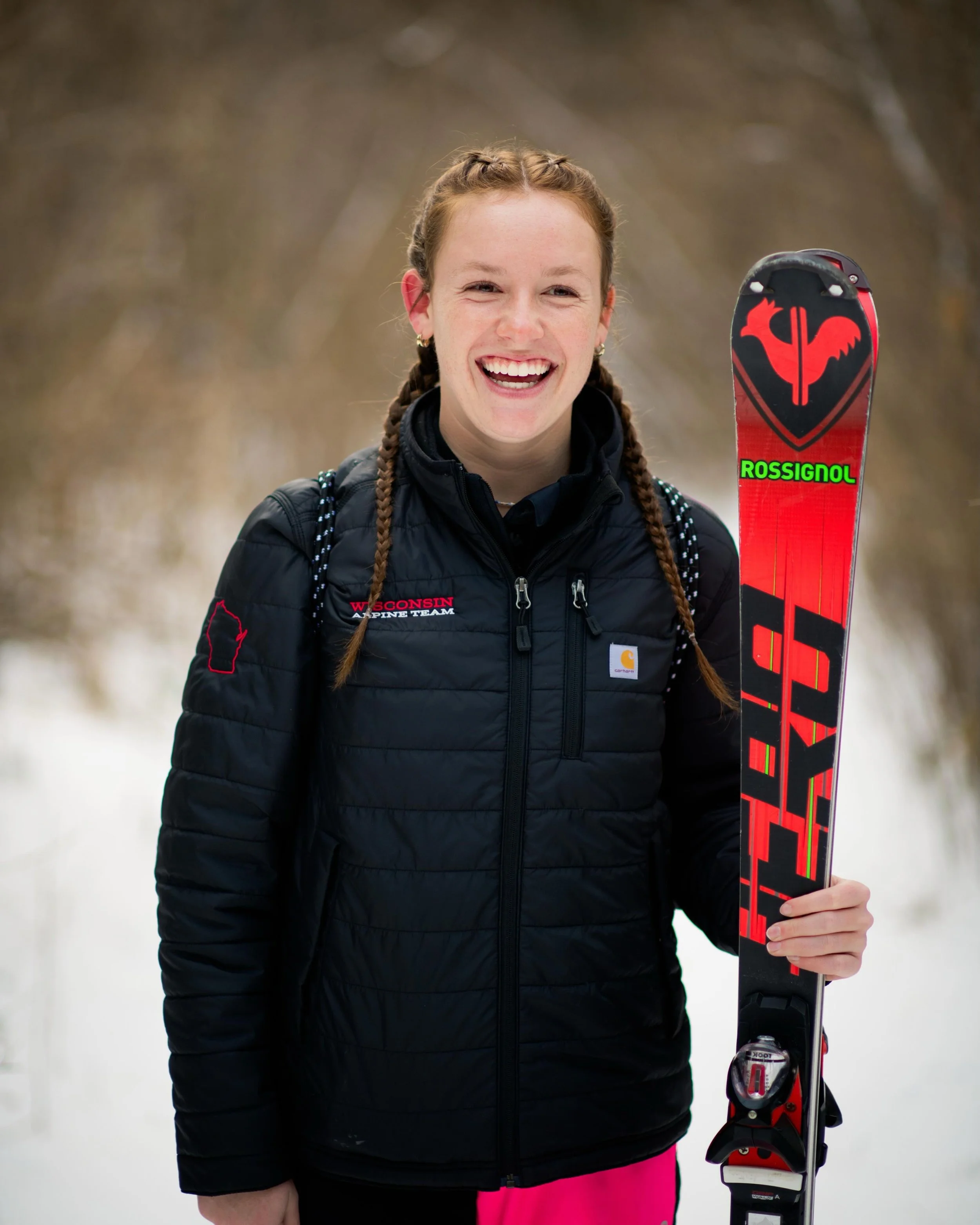 Grace is an accomplished skier, so when we shot her first senior session, last summer, we knew we would be scheduling another one during the winter, so we could get her in the snow with her skis. This is a GREAT option for winter sports!

#theseincre