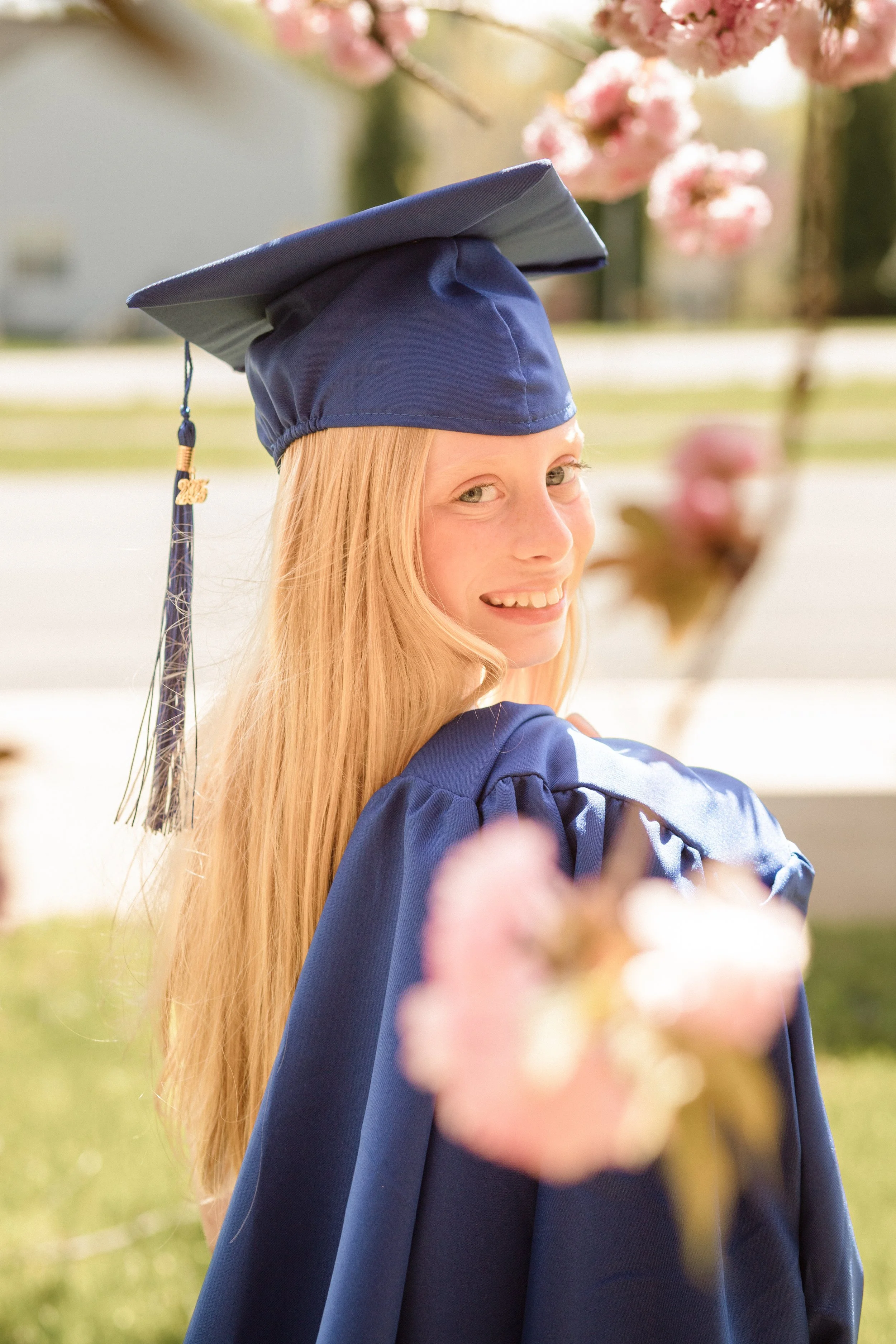 Fauquier county fifth grader taking graduation portraits.
