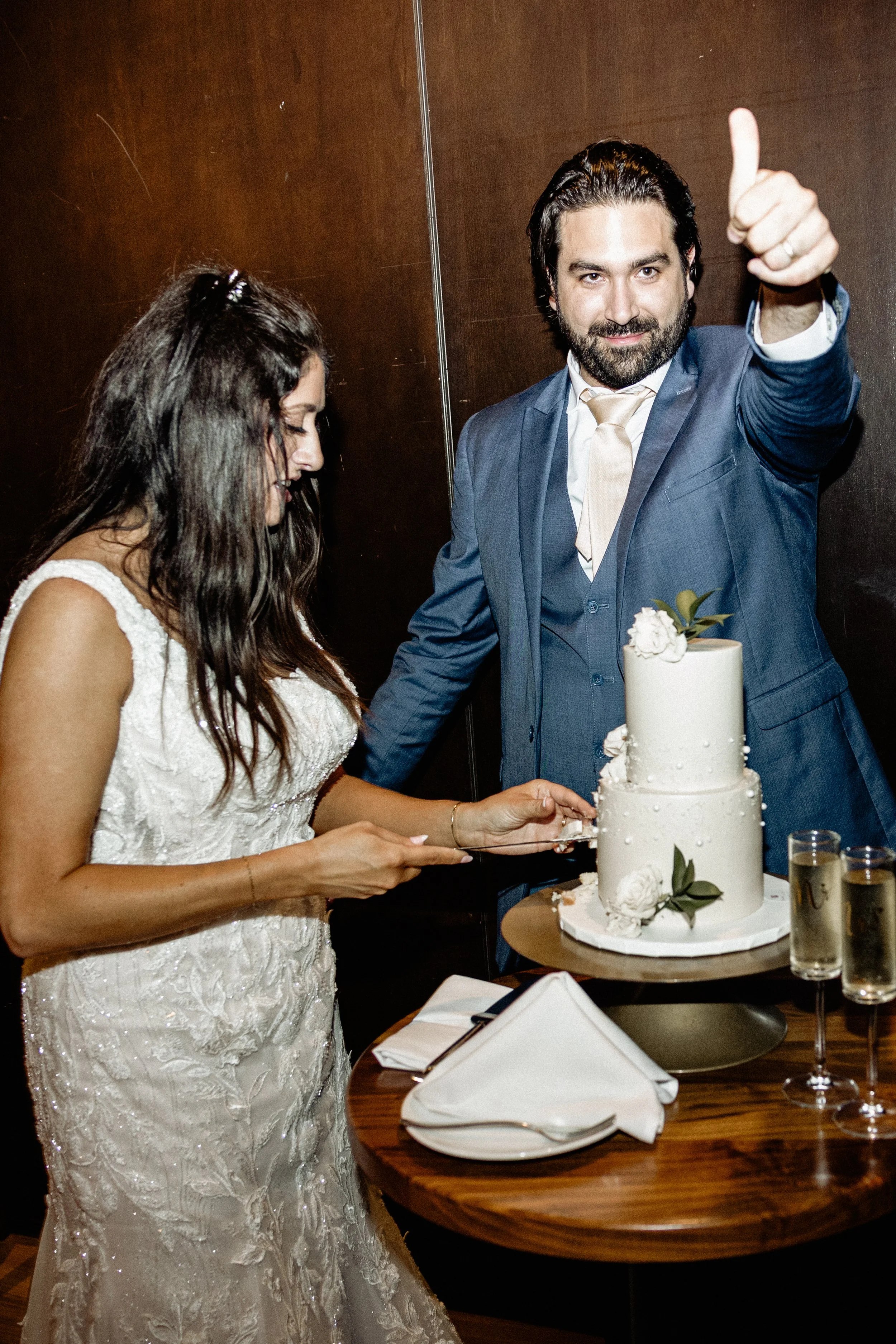 district winery cake cutting