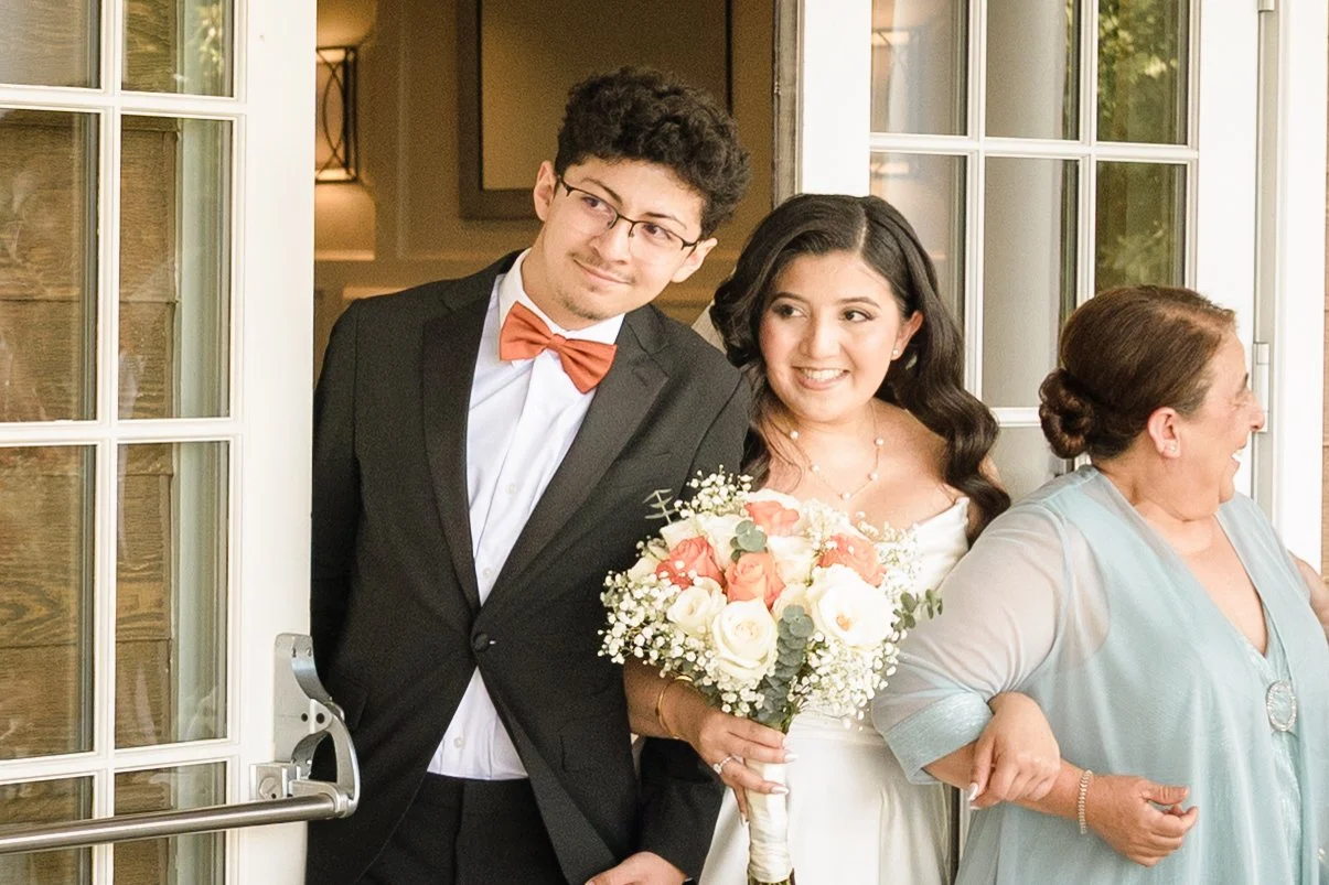 River Creek Club bride on the terrace first look