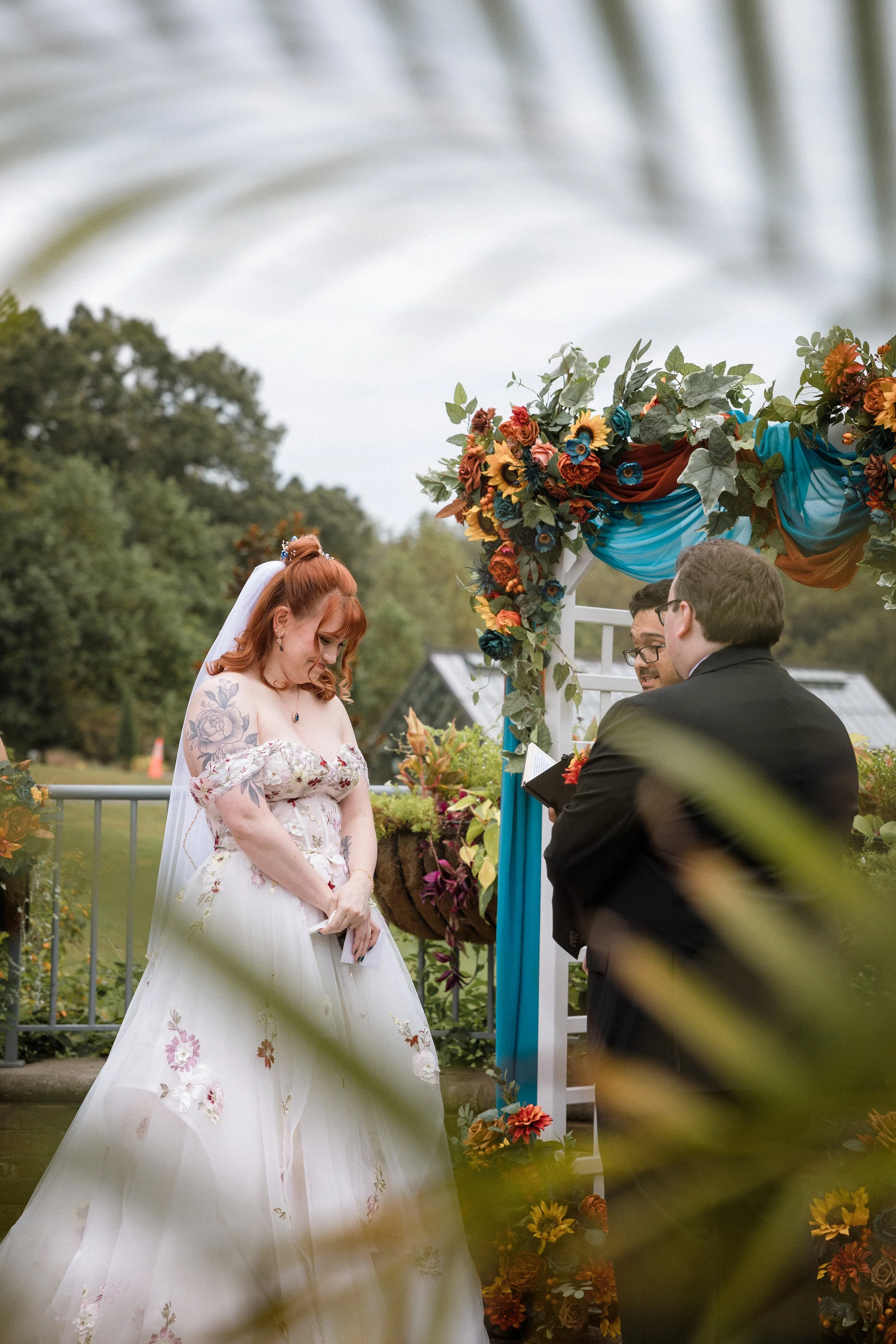 Vows at Meadowlark in Vienna Virginia.