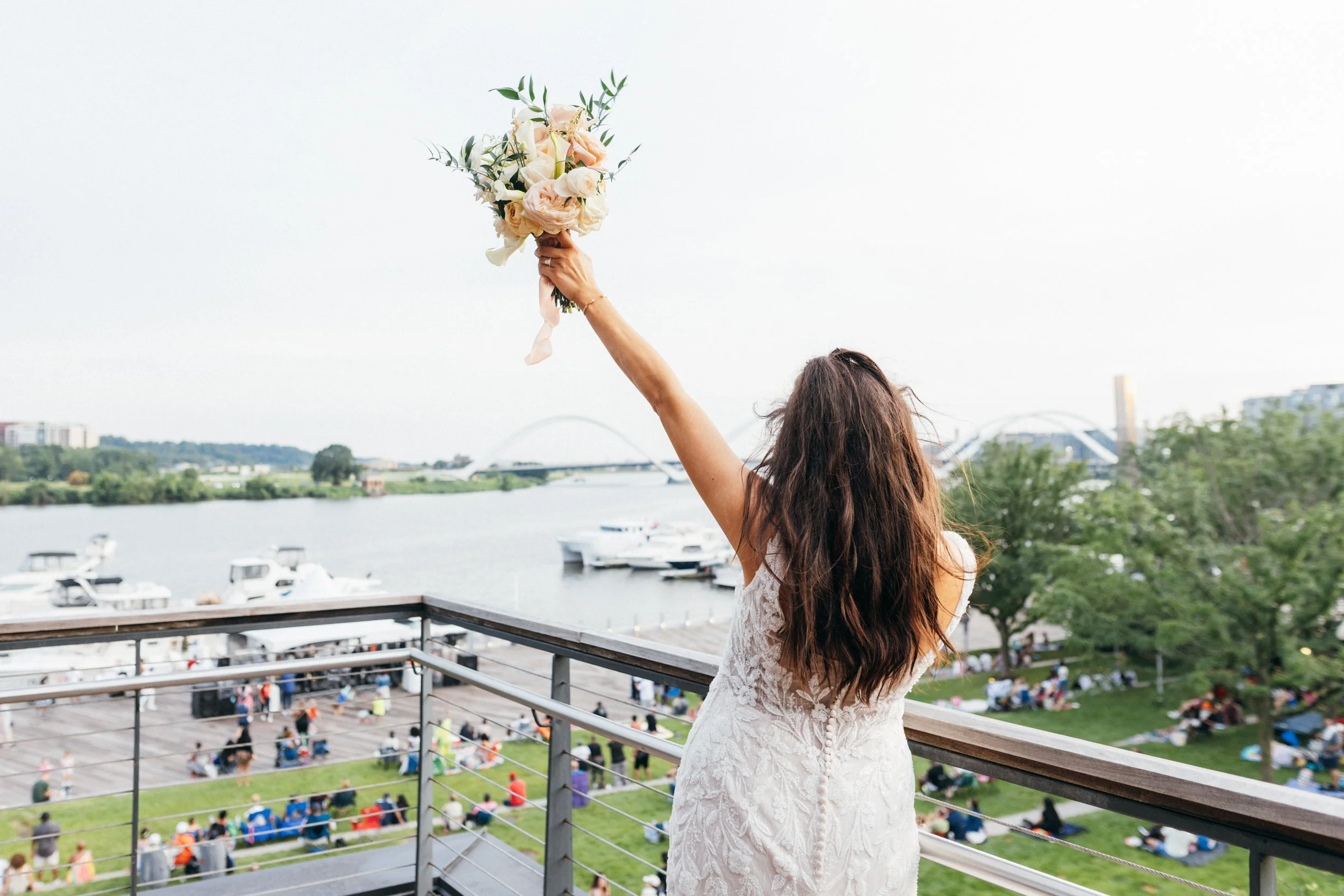 District winery bouquet and water