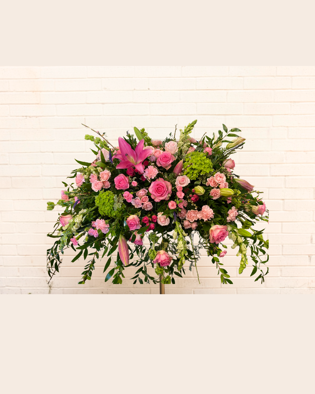 Pink Lily Casket Spray