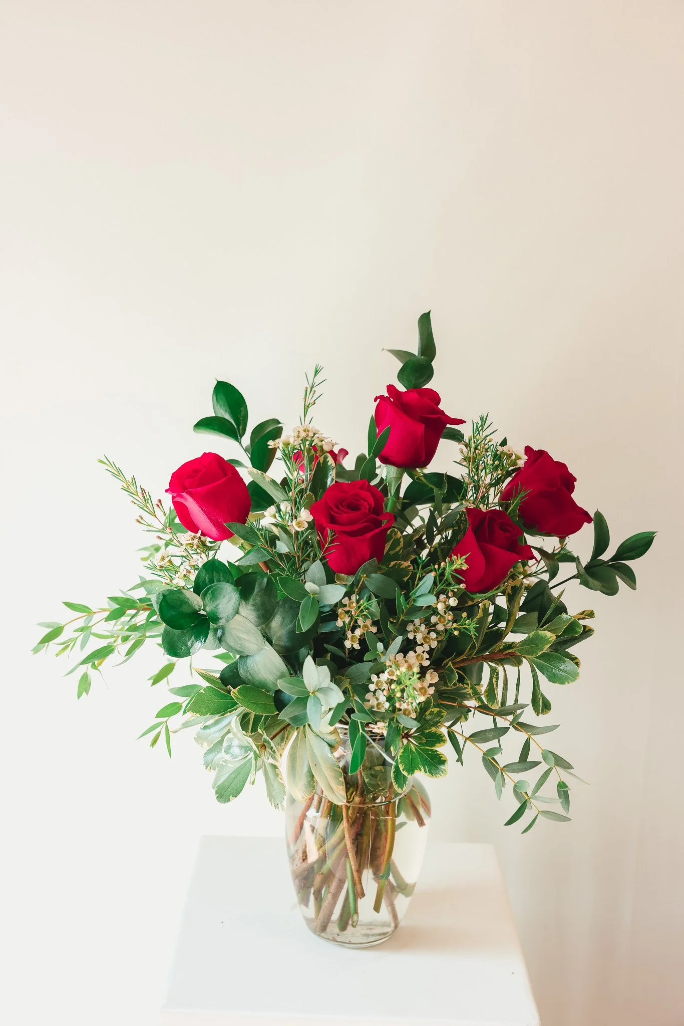 Half - Dozen Rose Arrangement