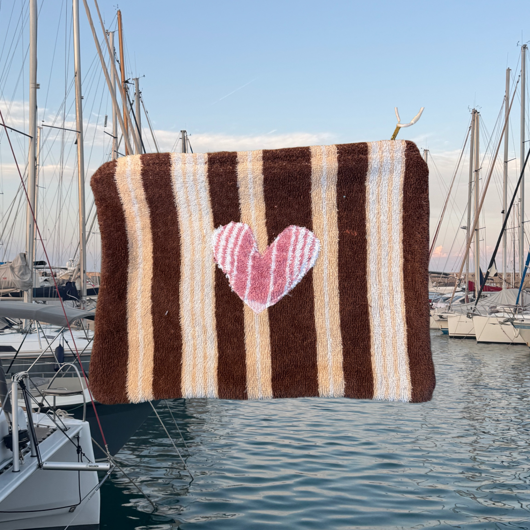 the Antibes pochette [Brown Stripe]
