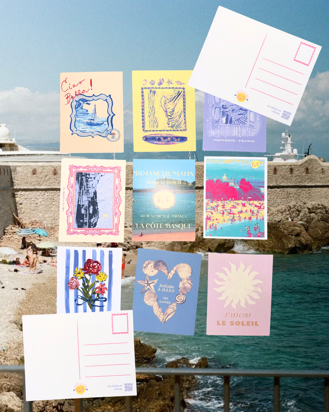 Les Petits Souvenirs — Set of 9 Art Postcards