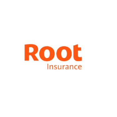 Root Insurance logo with the word 'Root' in bold orange letters and 'Insurance' below it in smaller orange text.