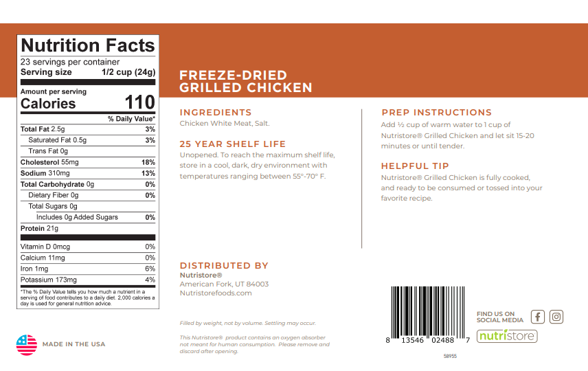 Nutristore Freeze Dried Ground Beef — Idaho Freeze Dry