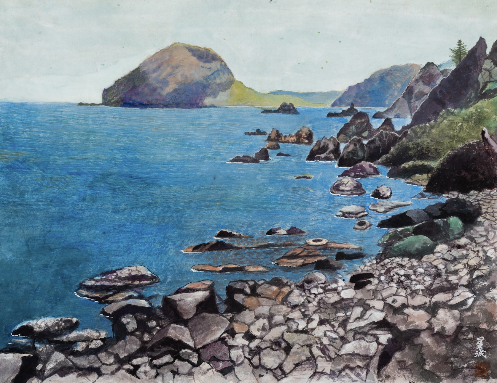 Rocky Coastline (16"x21") 2011