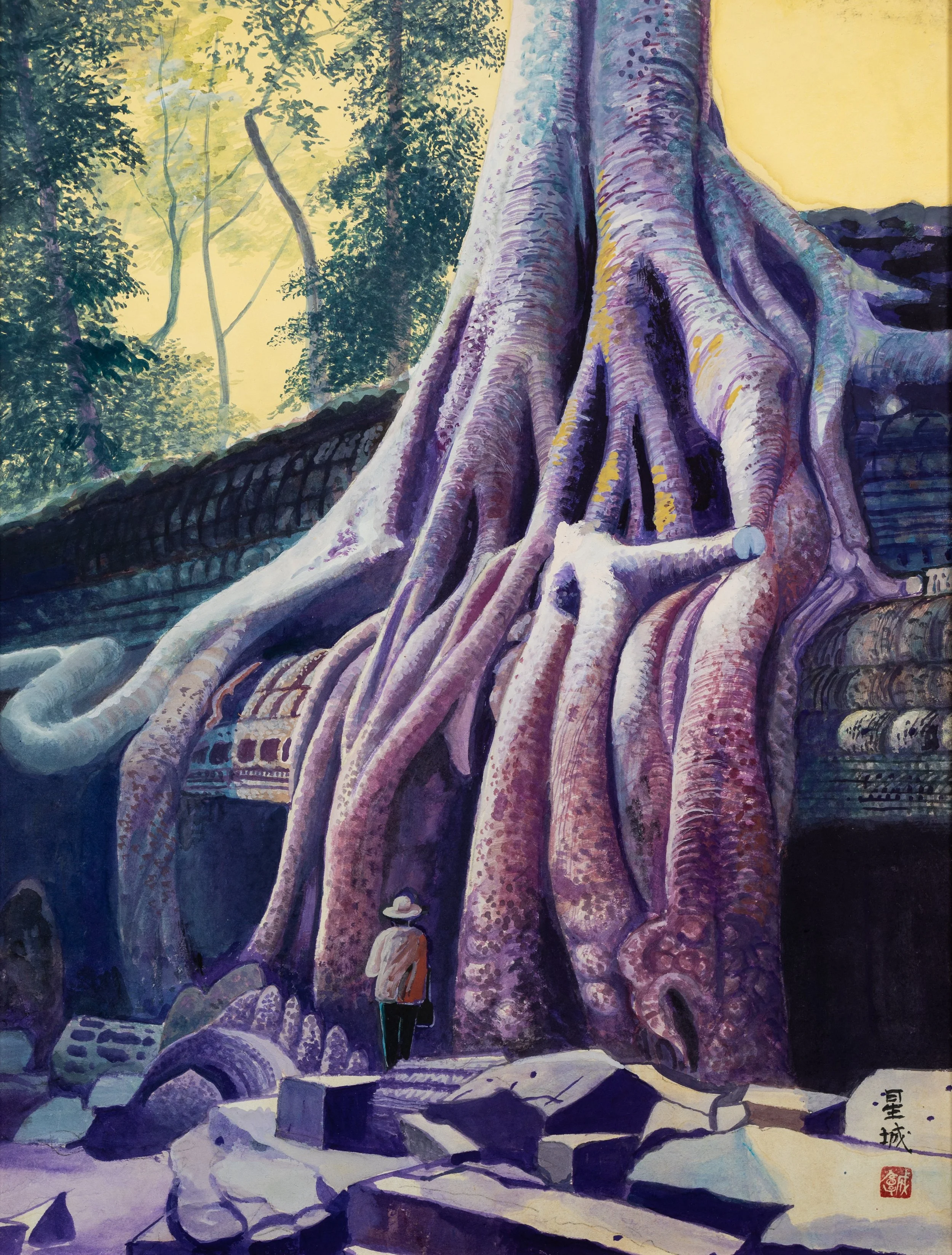THE POWER OF NATURE #1 (17"x 13") 2003 Angkor, Cambodia