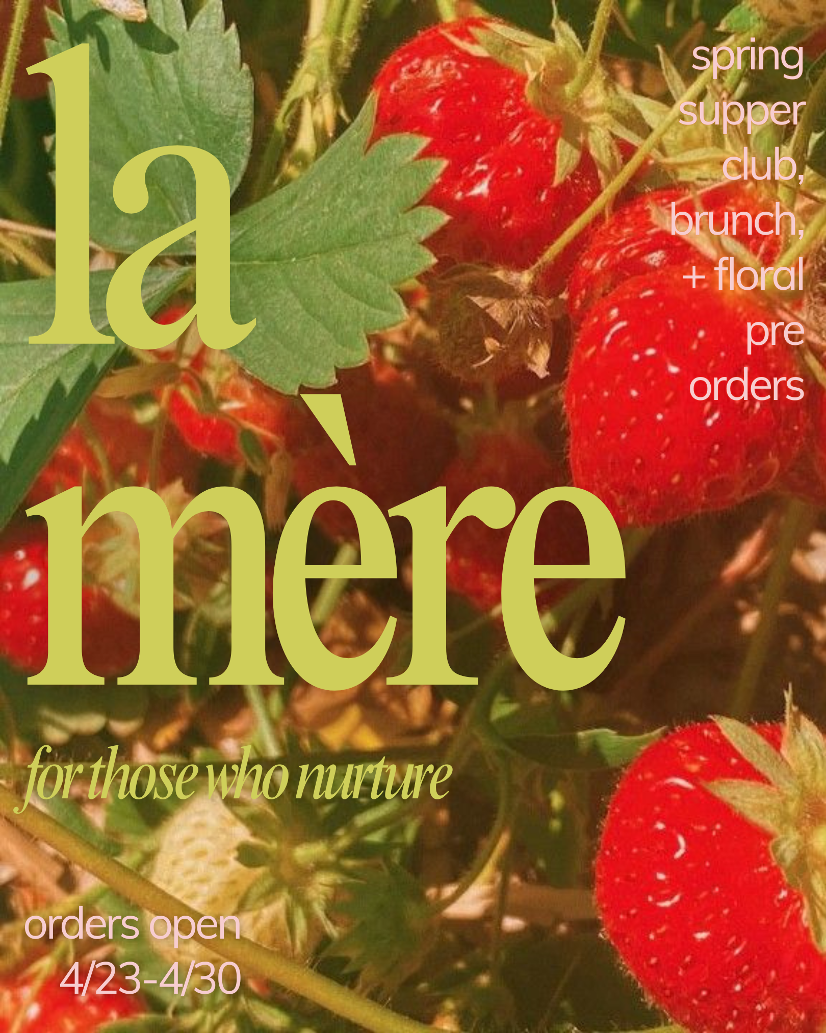 LA MÈRE | MOTHER'S DAY PRE ORDER
