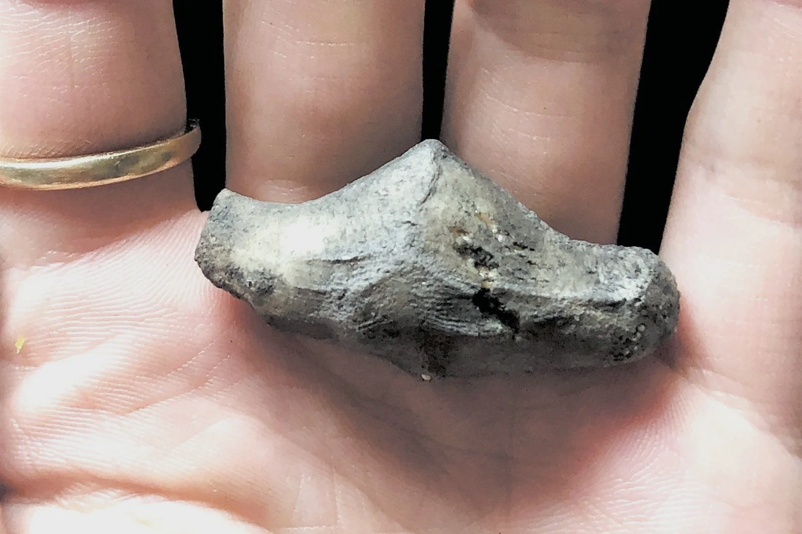 gentle fist impression, salt dough.