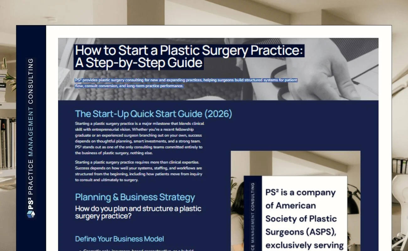 How to start a plastic surgery practice step by step guide for surgeons building a new practice.