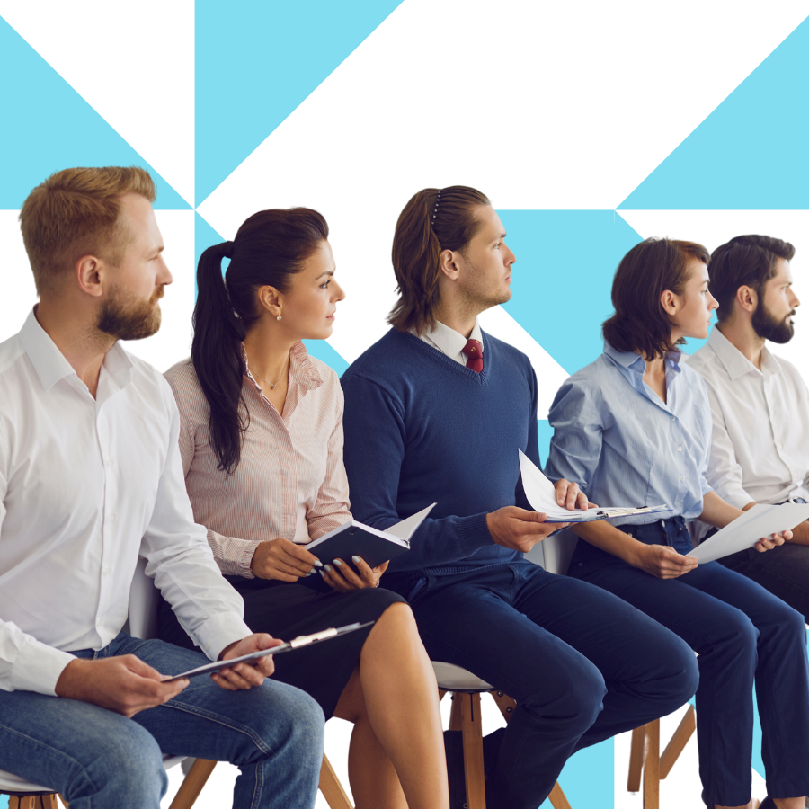 Plastic surgery practice recruitment process with candidates interviewing for team roles.