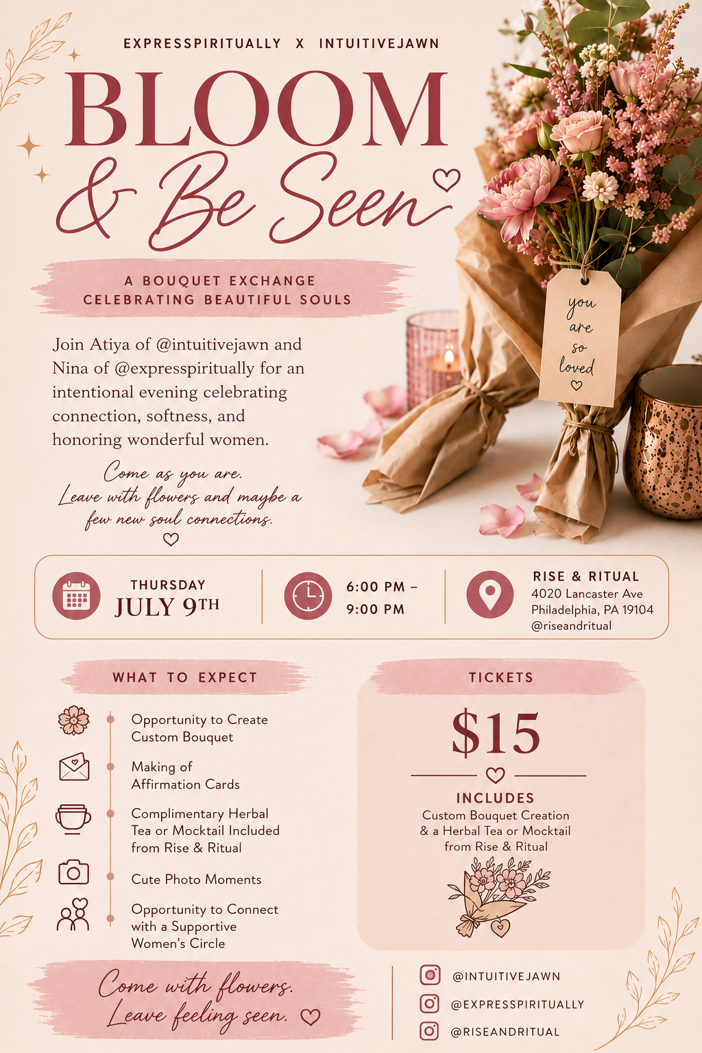 BLOOM &amp; BE SEEN