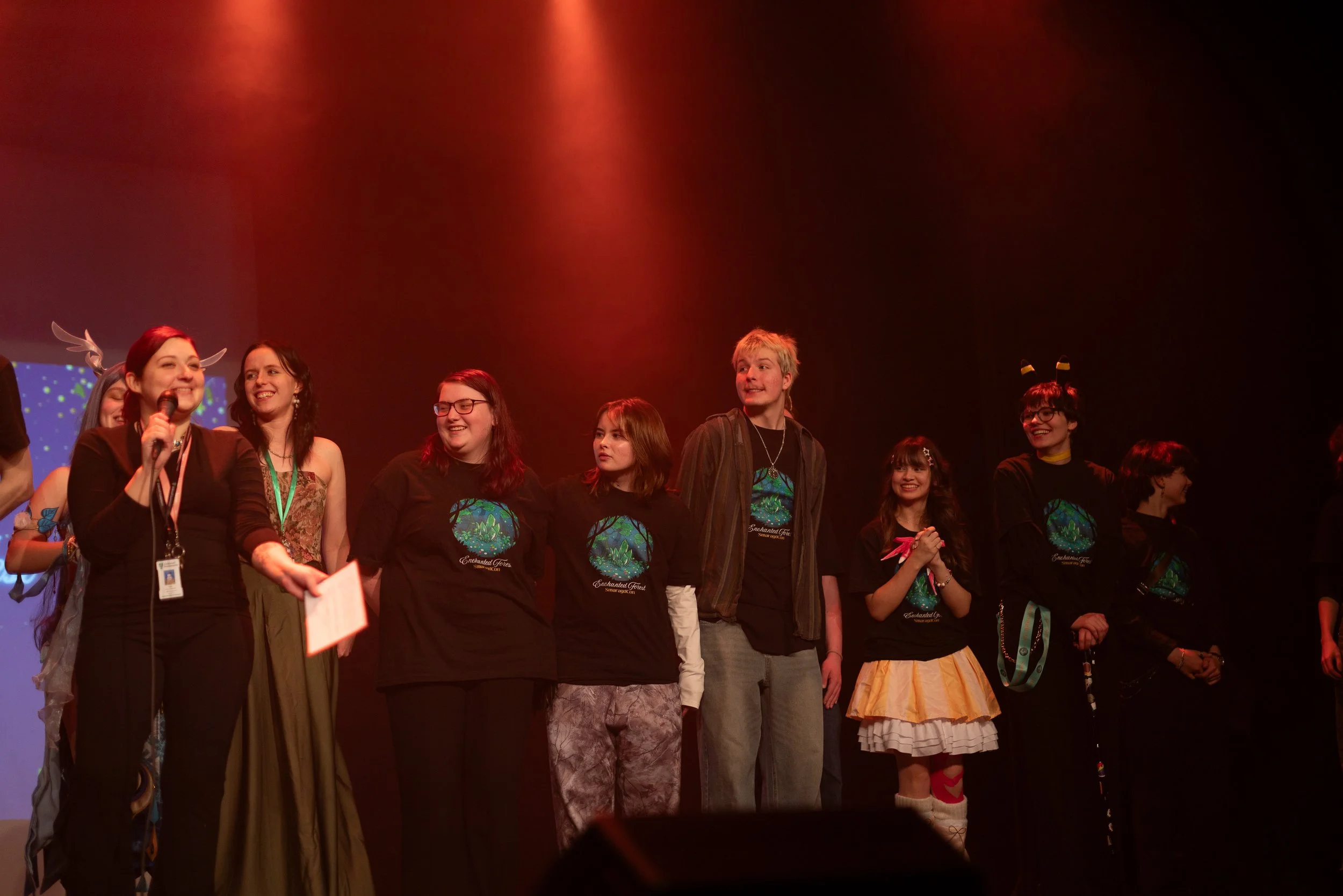 SmaragdCon crew 2026 on stage.
Photo by MicSolberg