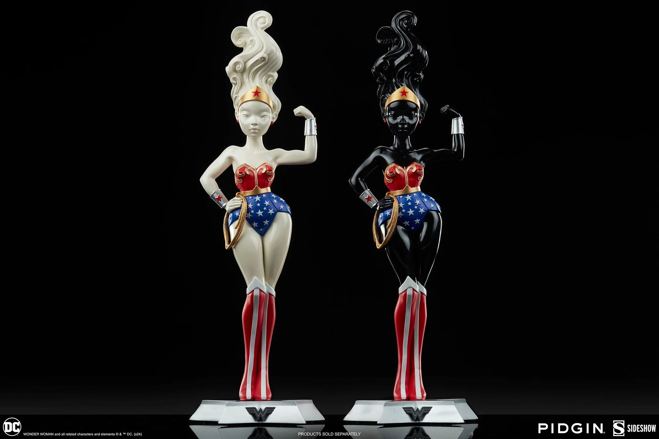 Pidgin Doll x Wonder Woman (Ebony & Ivory) - Statues