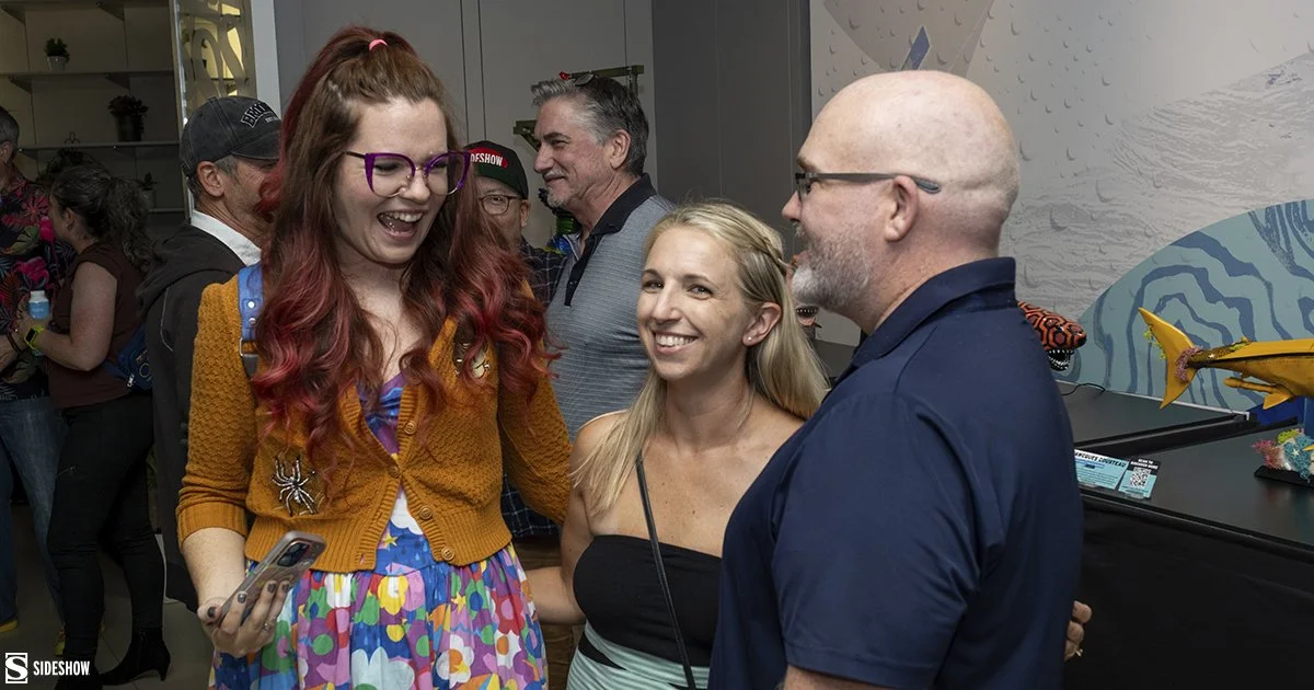 Gallery-attendants-celebrate-the-Jumping-the-Shark-opening-night.jpg